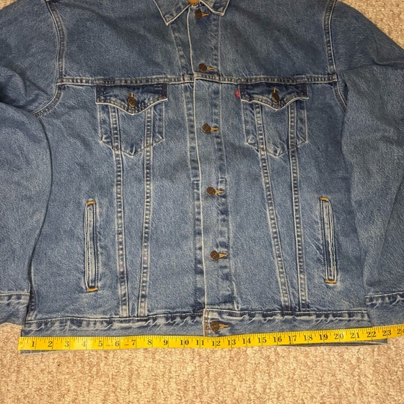 Levis Strauss Red Tab Jean Denim Trucker Jacket Mens sz XL Vintage 90s W… - Picture 6 of 11